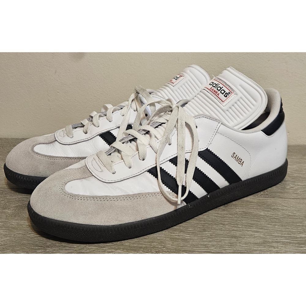 Adidas Samba Classic‎ White 772109 Size 13 Cloud White Black Sneakers Gum Sole